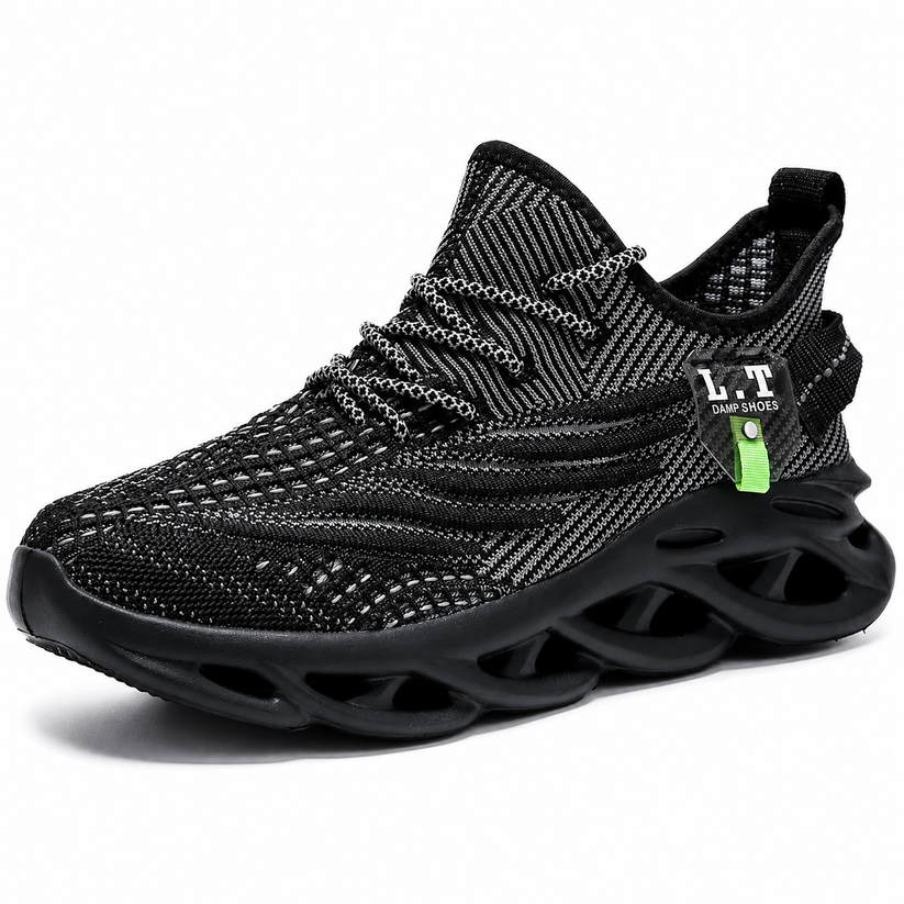 Mens Mesh Running Trainers Lace Up Casual Sports Shoes UK 4.5-13 - QHA UK