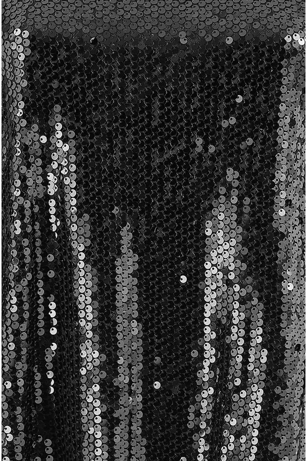 Yumi Black Sequin Dress | Balloon Sleeves | Party | UK Sizes 6–18 - QHA UK