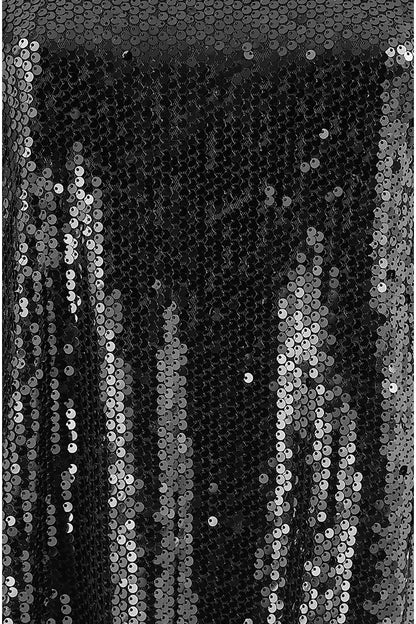 Yumi Black Sequin Dress | Balloon Sleeves | Party | UK Sizes 6–18 - QHA UK