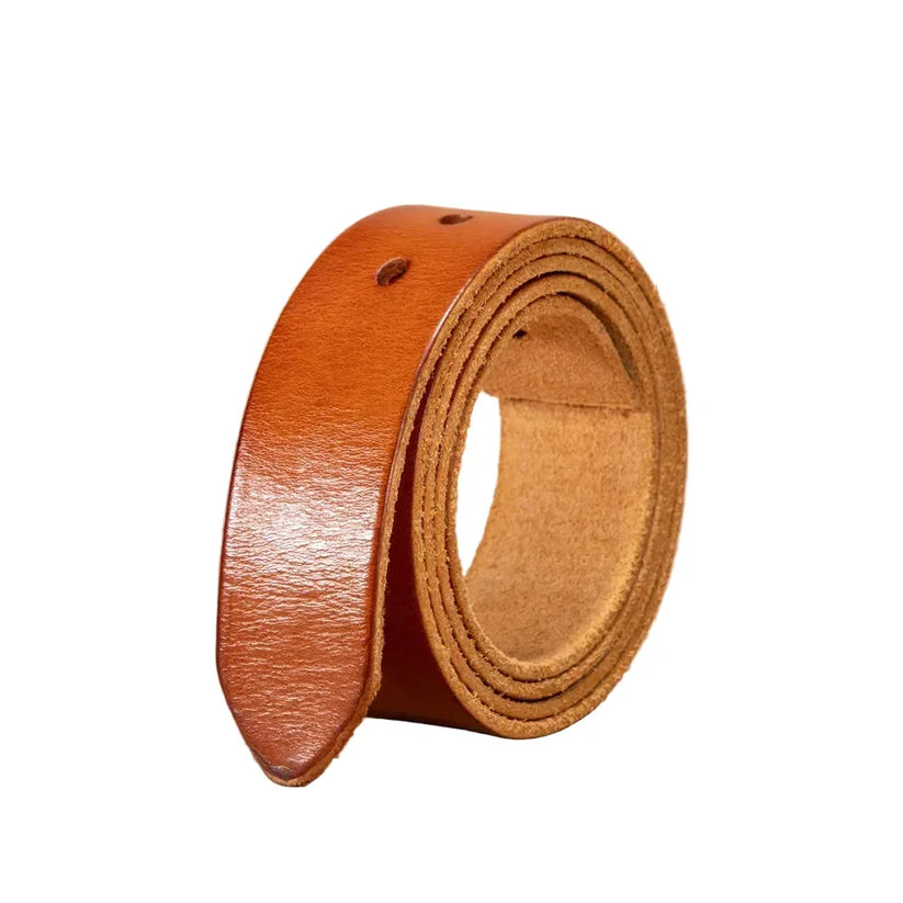 CETIRI Men's Genuine Cowskin Leather Belt Strap No – Left Side View