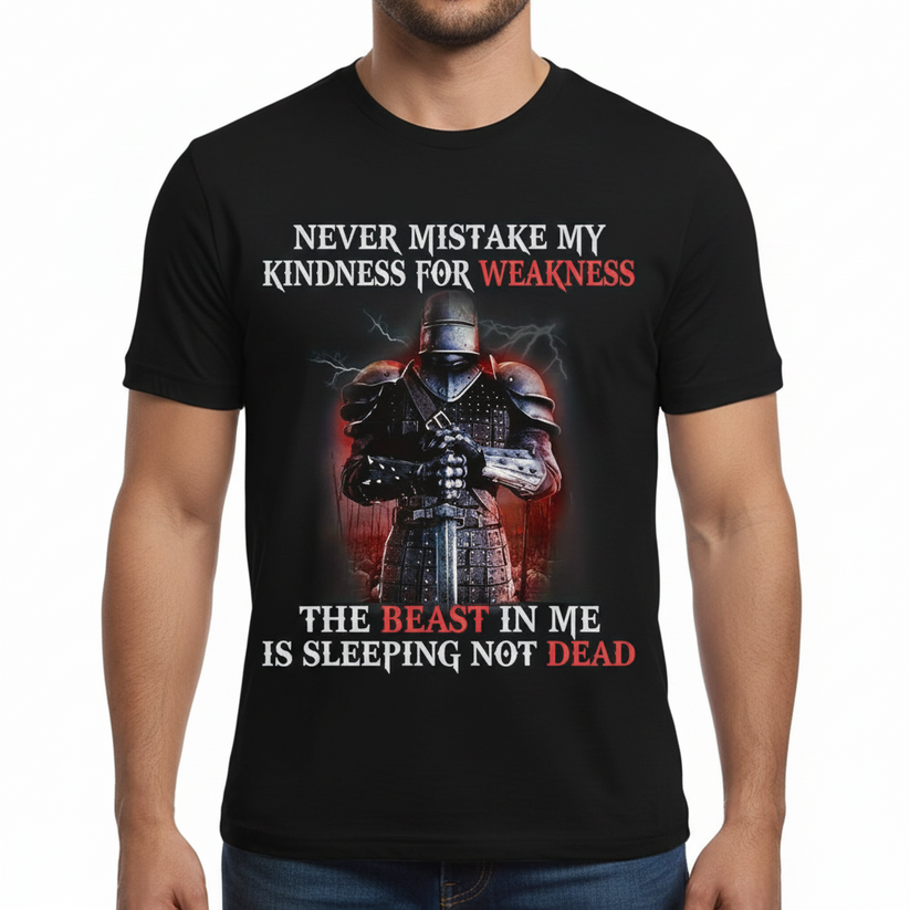 QHA UK Never Mistake My Kindness for Weakness Men's – Front View