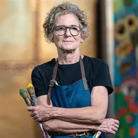 Leather Midi Satchel - Rachel Gadsden Artist Edition