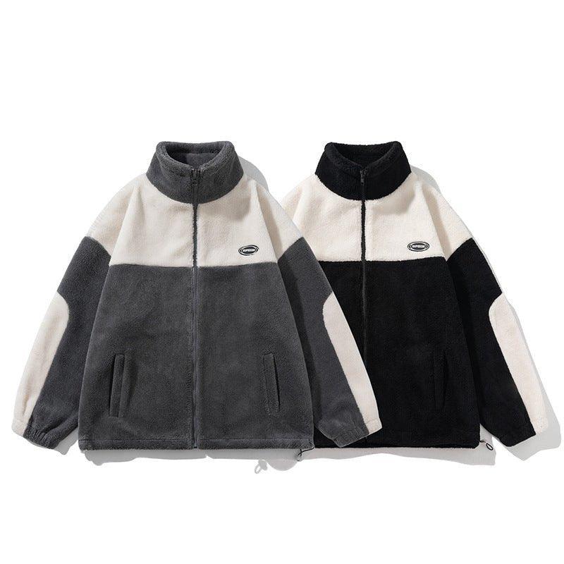 Retro Plaid Lambswool Turtleneck Jacket