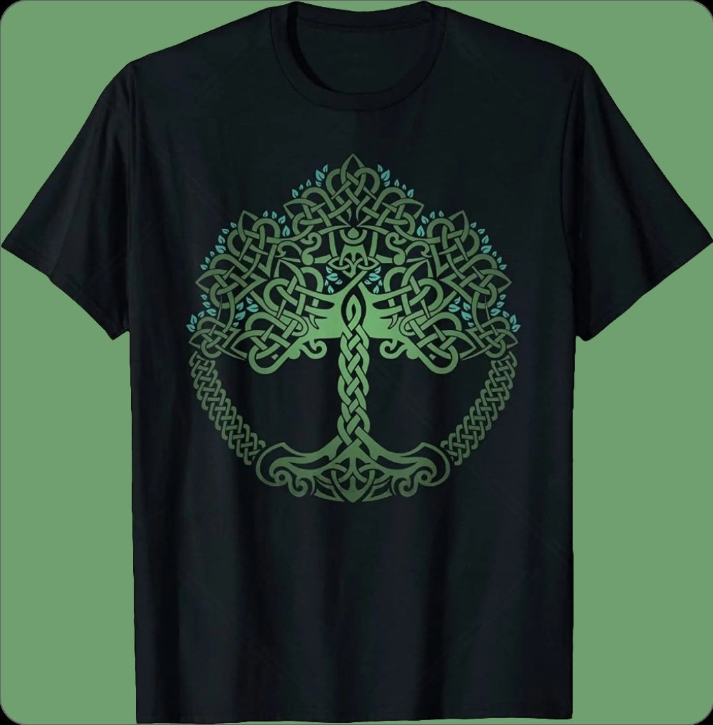 1.Tree of Life Yin Yang T-Shirt – Spiritual Yoga Cotton Tee | Unisex Casual Wear