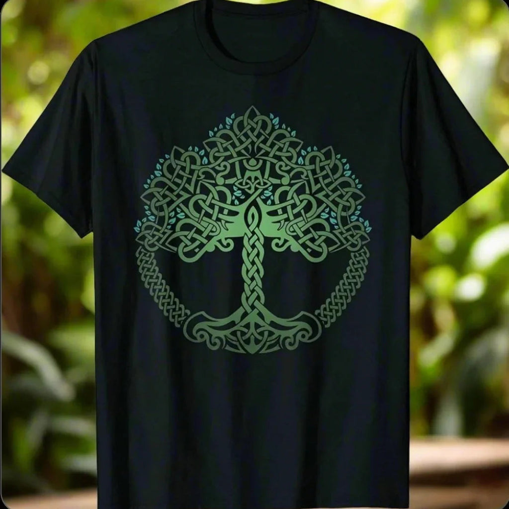 1.Tree of Life Yin Yang T-Shirt – Spiritual Yoga Cotton Tee | Unisex Casual Wear