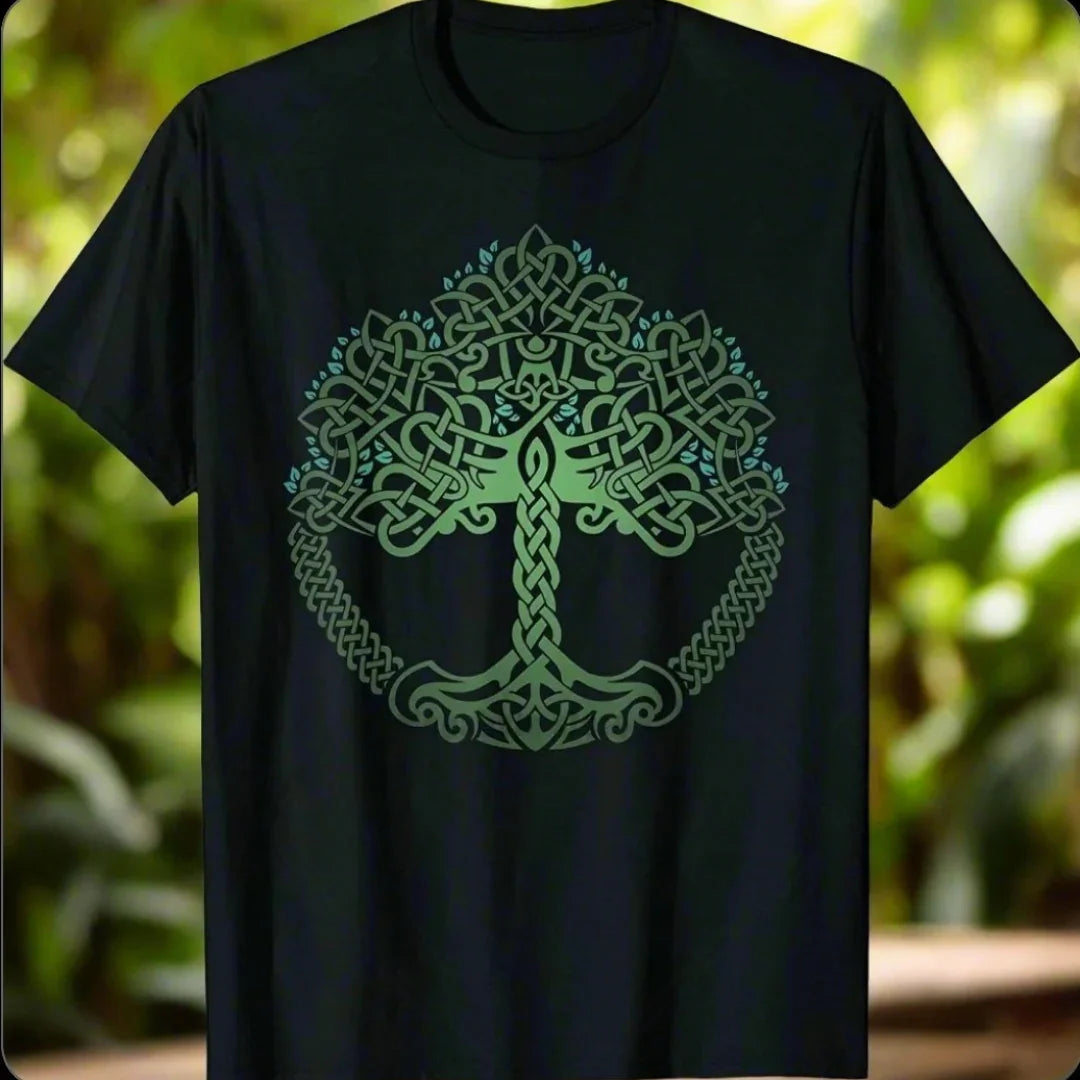1.Tree of Life Yin Yang T-Shirt – Spiritual Yoga Cotton Tee | Unisex Casual Wear