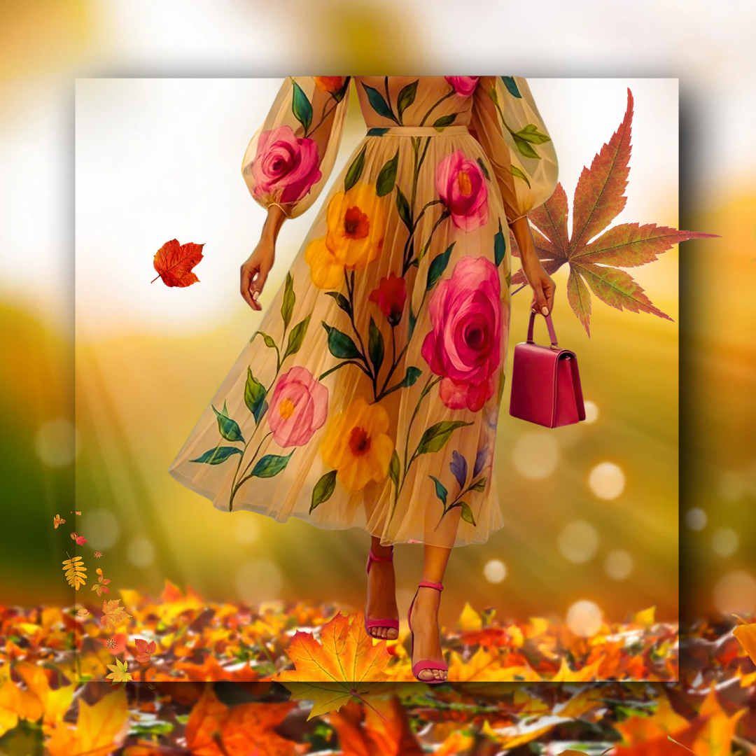 Bloom & Glow: Your Must-Have Chiffon Floral Midi for Every Occasion!