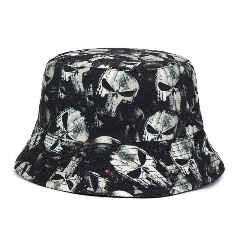 Rose Skull Bucket Hat, Summer Bucket Hat