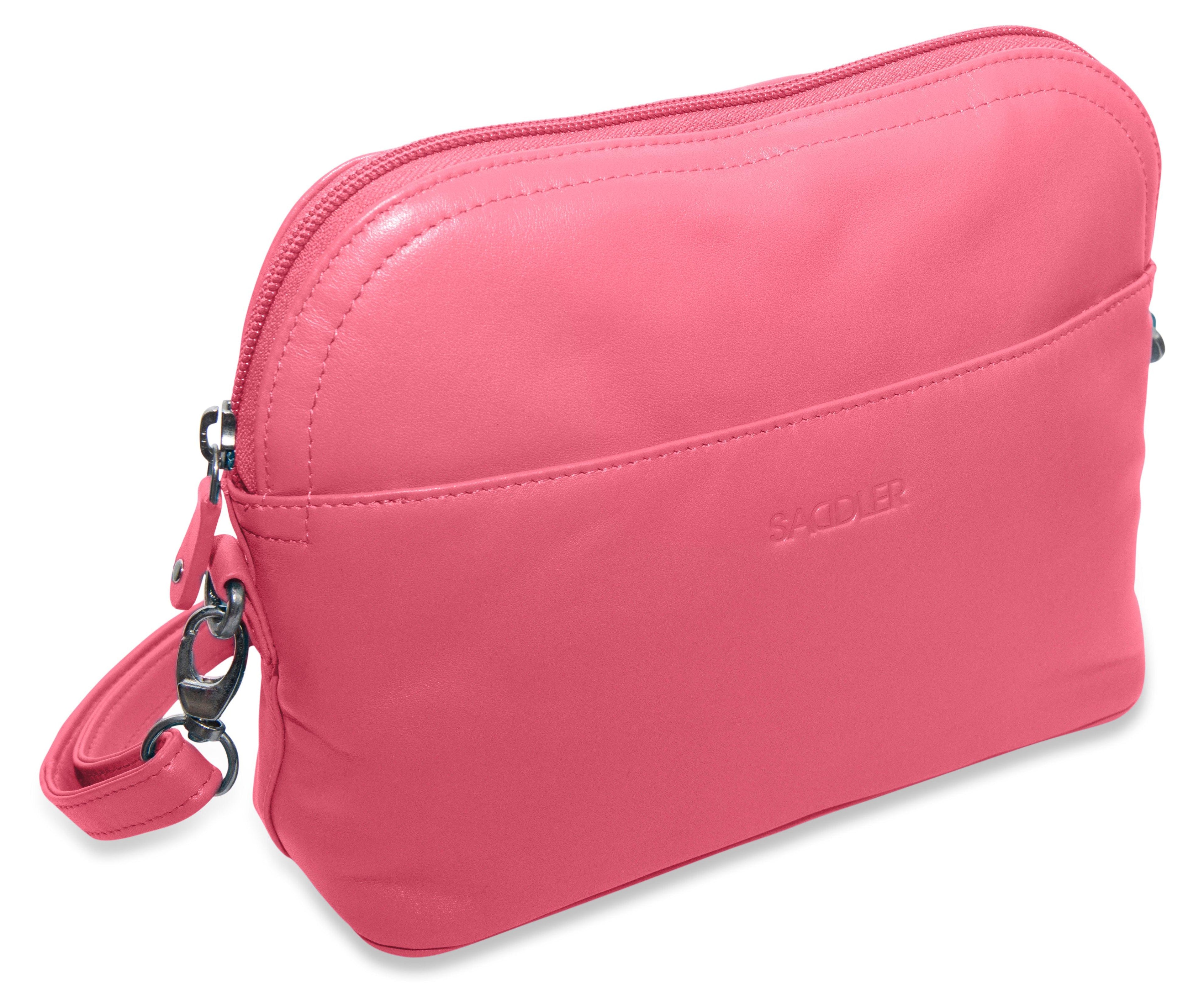 SADDLER BROOKLYN Leather Zip Top Handbag - Adjustable  Shoulder Strap, Multiple Pockets - RFID Protected