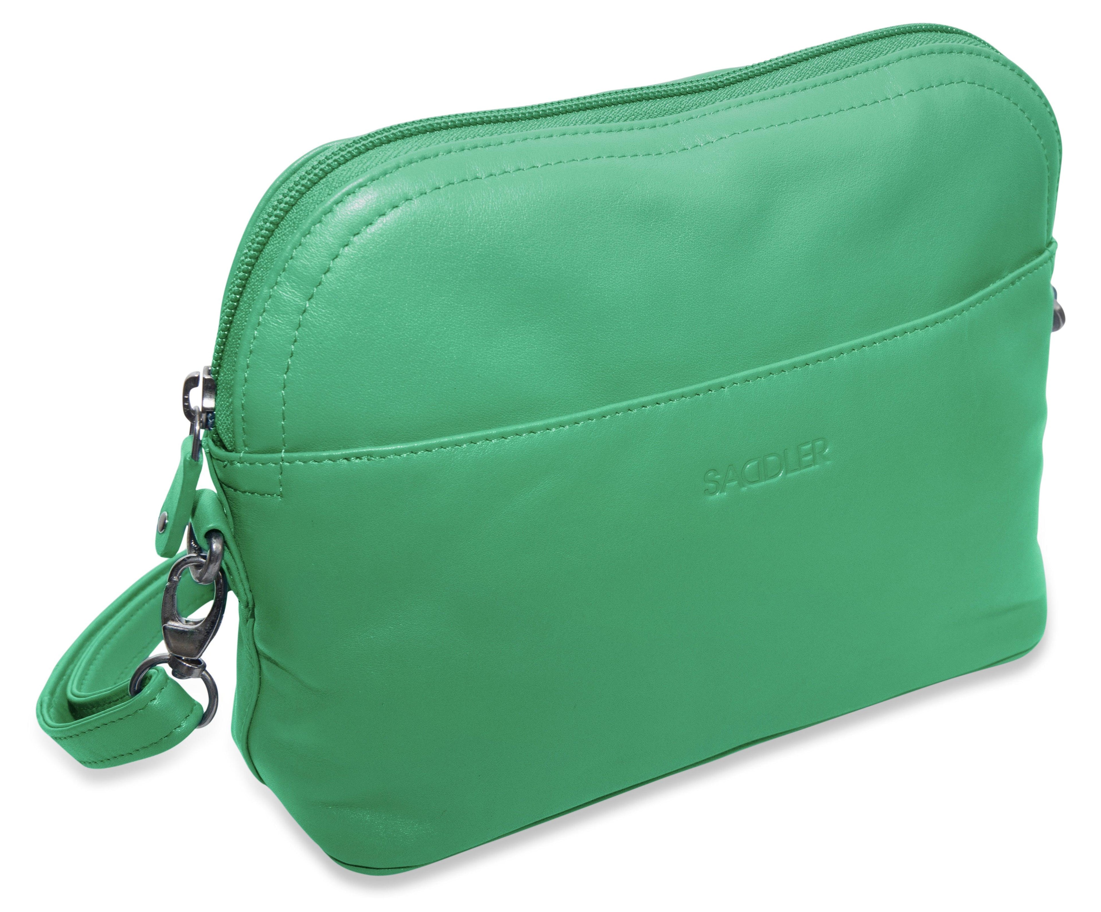 SADDLER BROOKLYN Leather Zip Top Handbag - Adjustable  Shoulder Strap, Multiple Pockets - RFID Protected