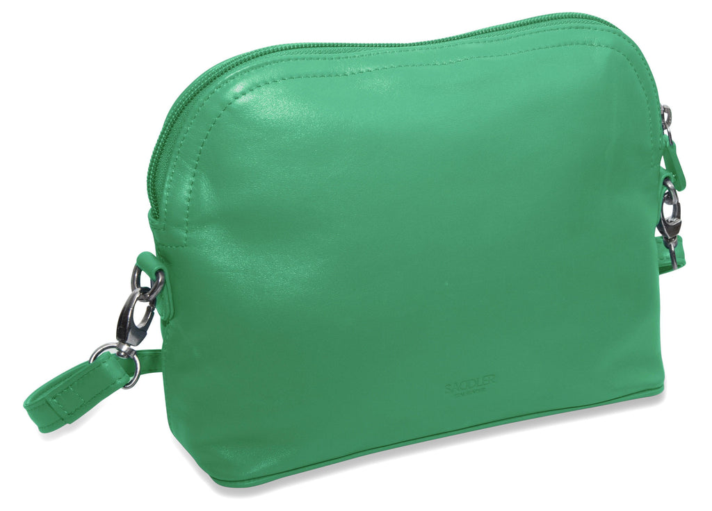 SADDLER BROOKLYN Leather Zip Top Handbag - Adjustable  Shoulder Strap, Multiple Pockets - RFID Protected