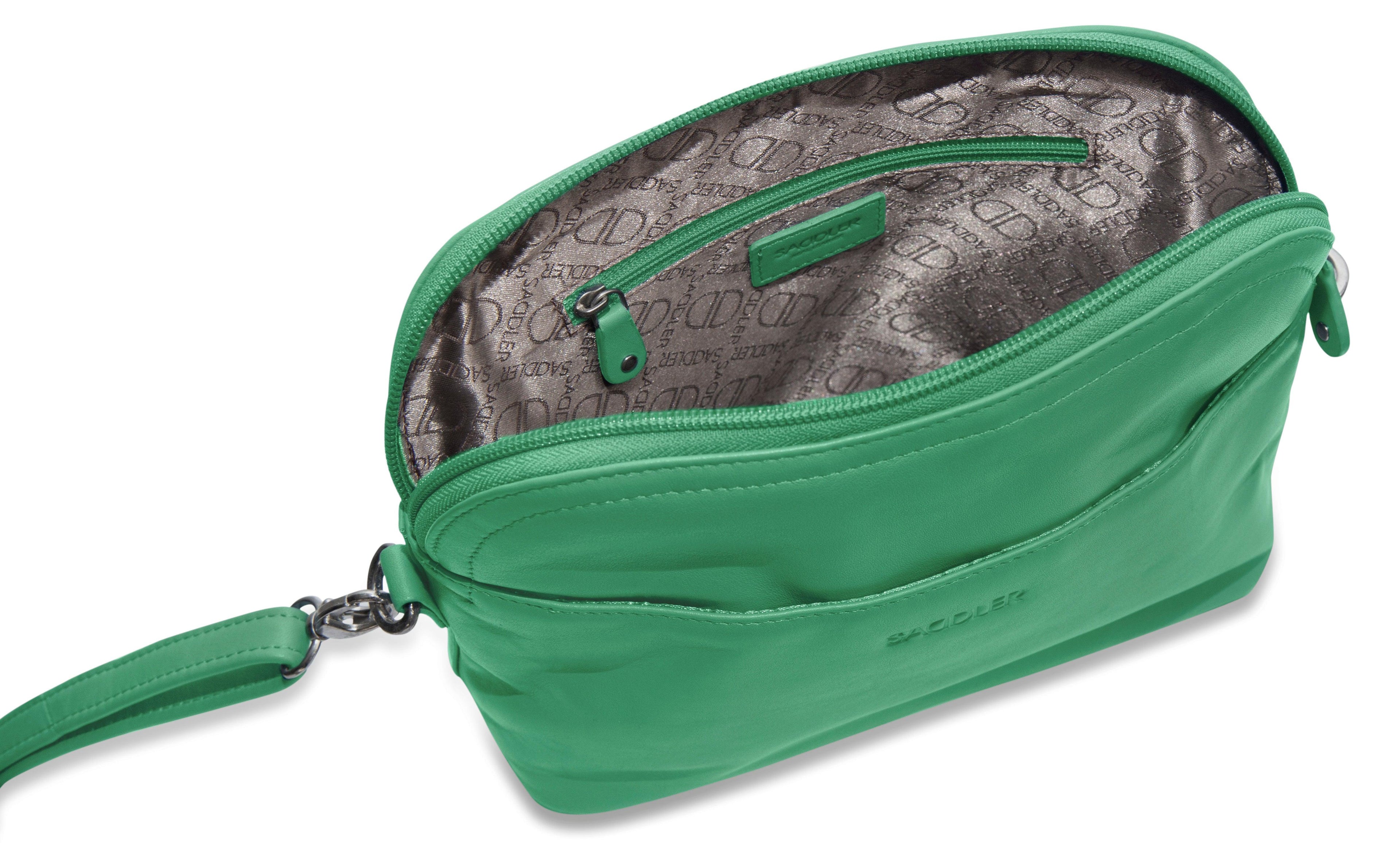 SADDLER BROOKLYN Leather Zip Top Handbag - Adjustable  Shoulder Strap, Multiple Pockets - RFID Protected