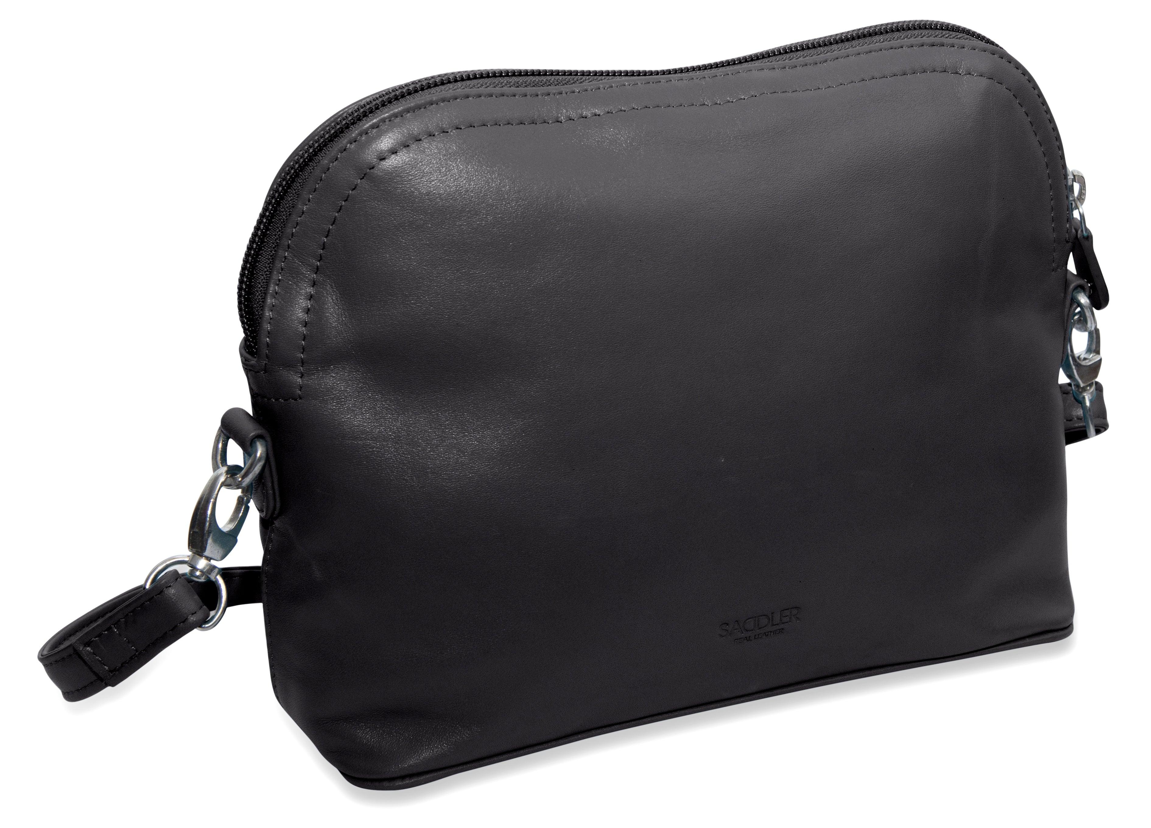 SADDLER BROOKLYN Leather Zip Top Handbag - Adjustable  Shoulder Strap, Multiple Pockets - RFID Protected