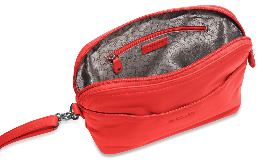 SADDLER BROOKLYN Leather Zip Top Handbag - Adjustable  Shoulder Strap, Multiple Pockets - RFID Protected