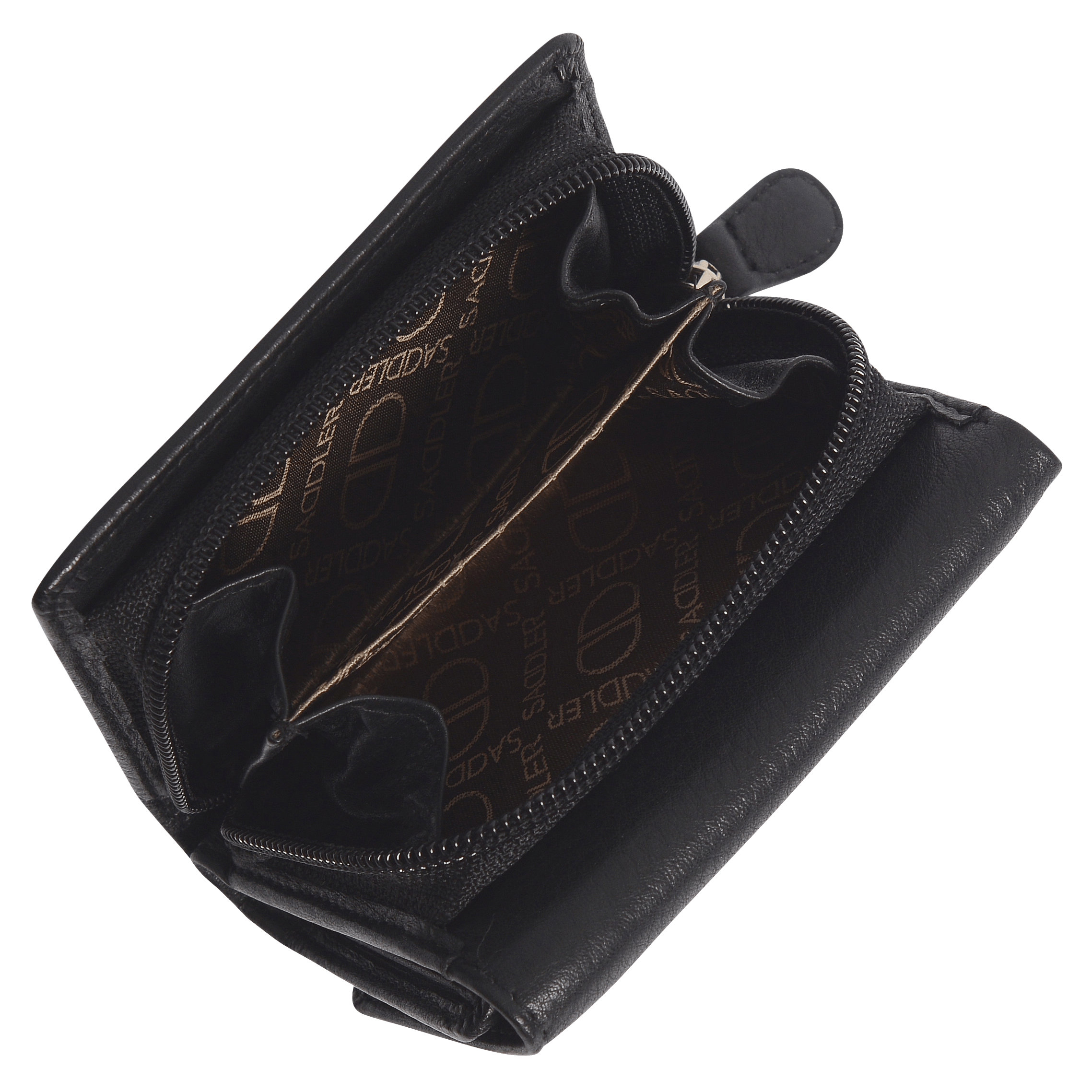 SADDLER CARLA Handmade Leather Compact Trifold Purse – RFID Protected | 5 Card Slots, ID Window & Zipped Coin Pocket | Gift Boxed