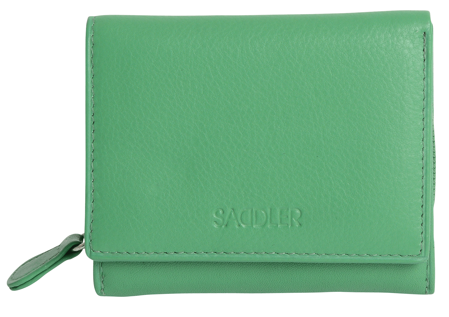 SADDLER CARLA Handmade Leather Compact Trifold Purse – RFID Protected | 5 Card Slots, ID Window & Zipped Coin Pocket | Gift Boxed