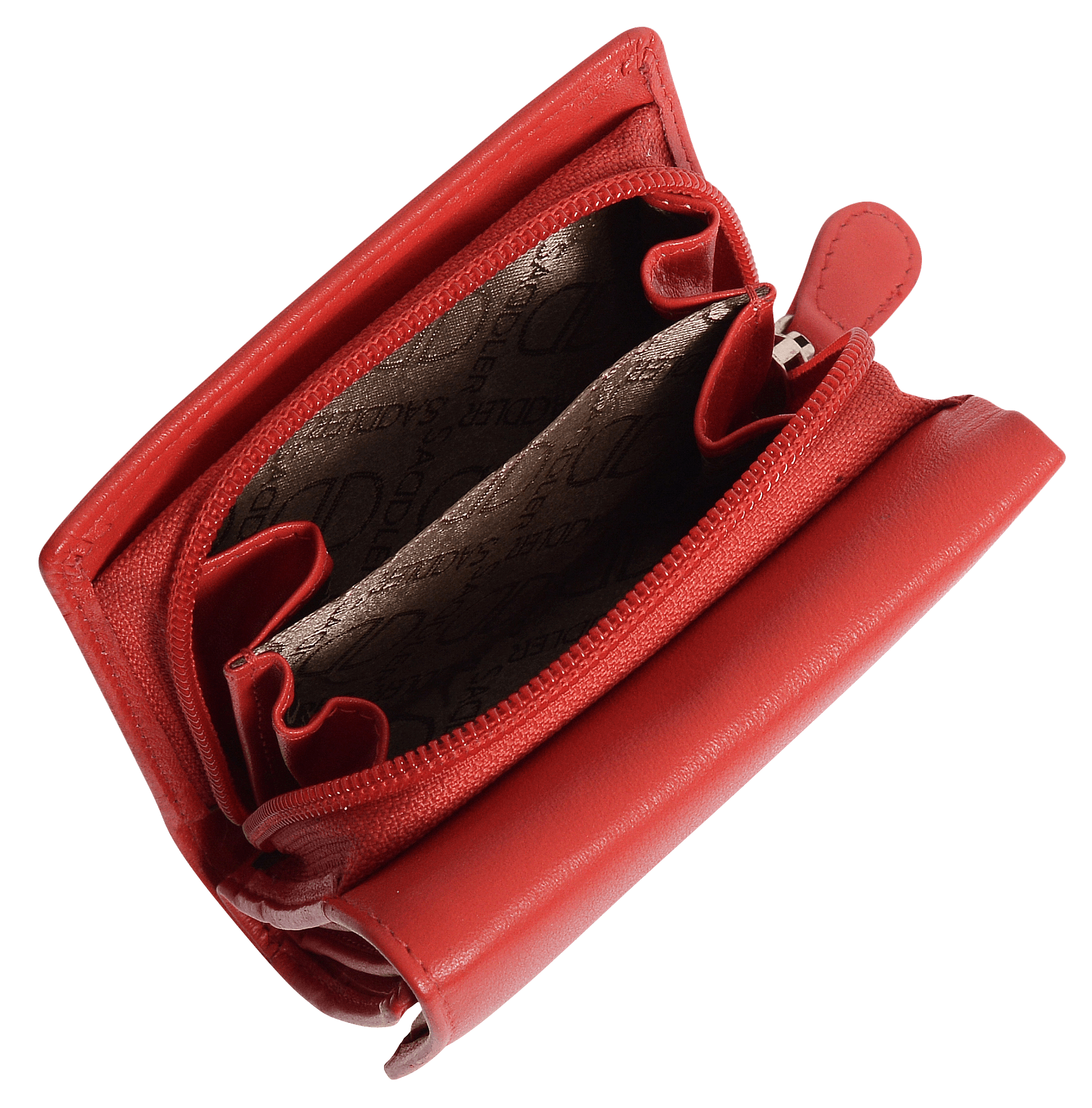 SADDLER CARLA Handmade Leather Compact Trifold Purse – RFID Protected | 5 Card Slots, ID Window & Zipped Coin Pocket | Gift Boxed