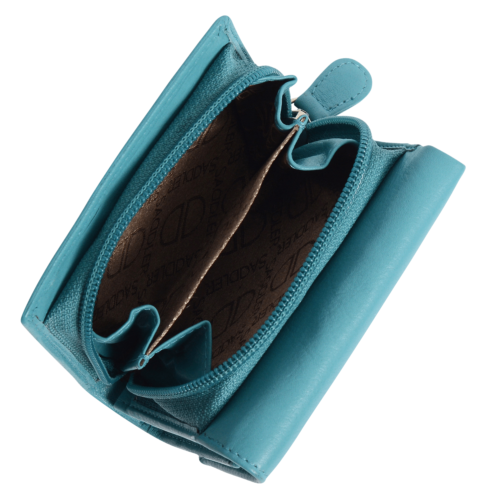 SADDLER CARLA Handmade Leather Compact Trifold Purse – RFID Protected | 5 Card Slots, ID Window & Zipped Coin Pocket | Gift Boxed