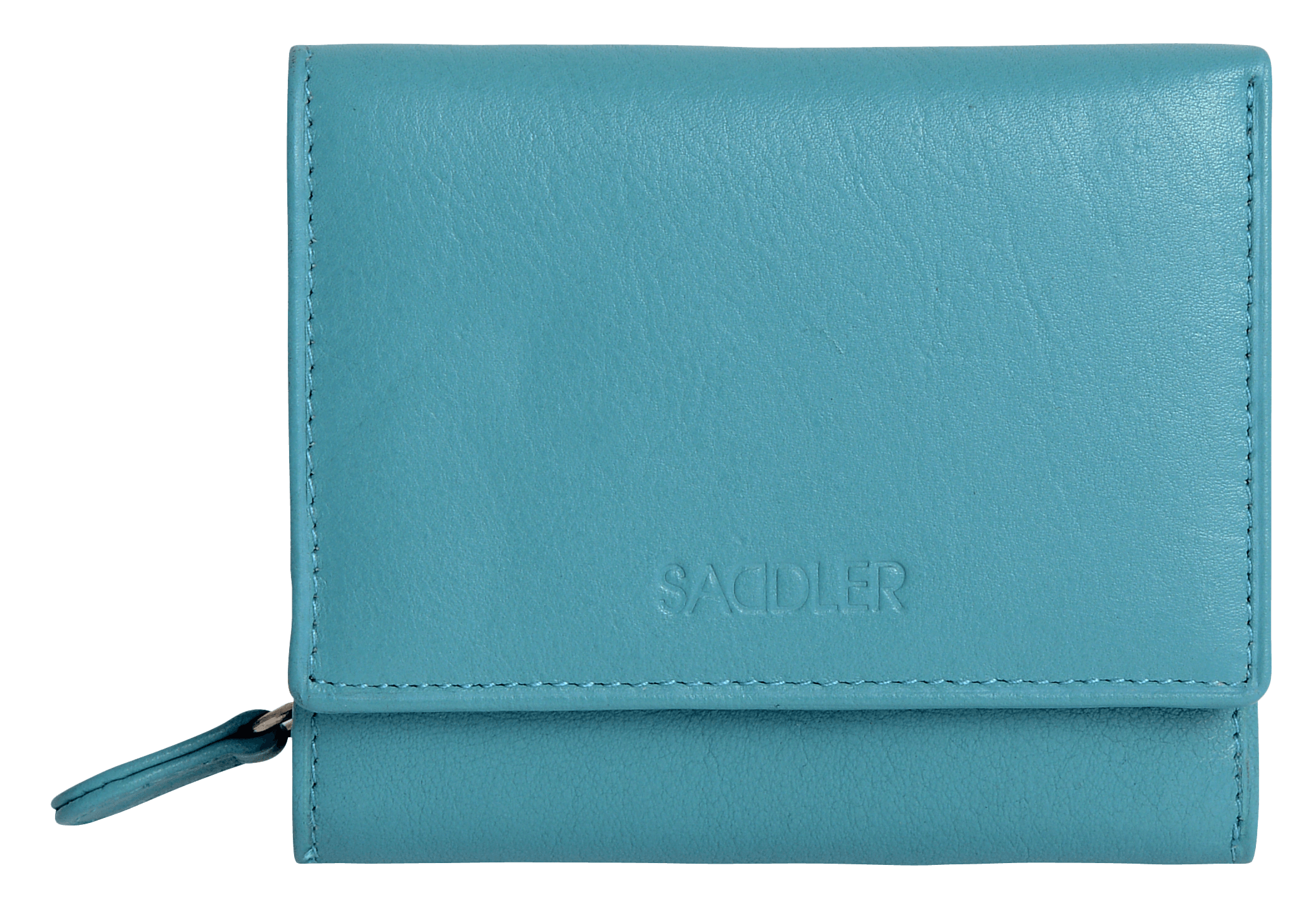 SADDLER CARLA Handmade Leather Compact Trifold Purse – RFID Protected | 5 Card Slots, ID Window & Zipped Coin Pocket | Gift Boxed