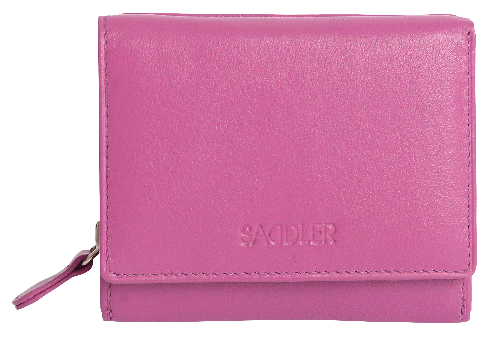 SADDLER CARLA Handmade Leather Compact Trifold Purse – RFID Protected | 5 Card Slots, ID Window & Zipped Coin Pocket | Gift Boxed