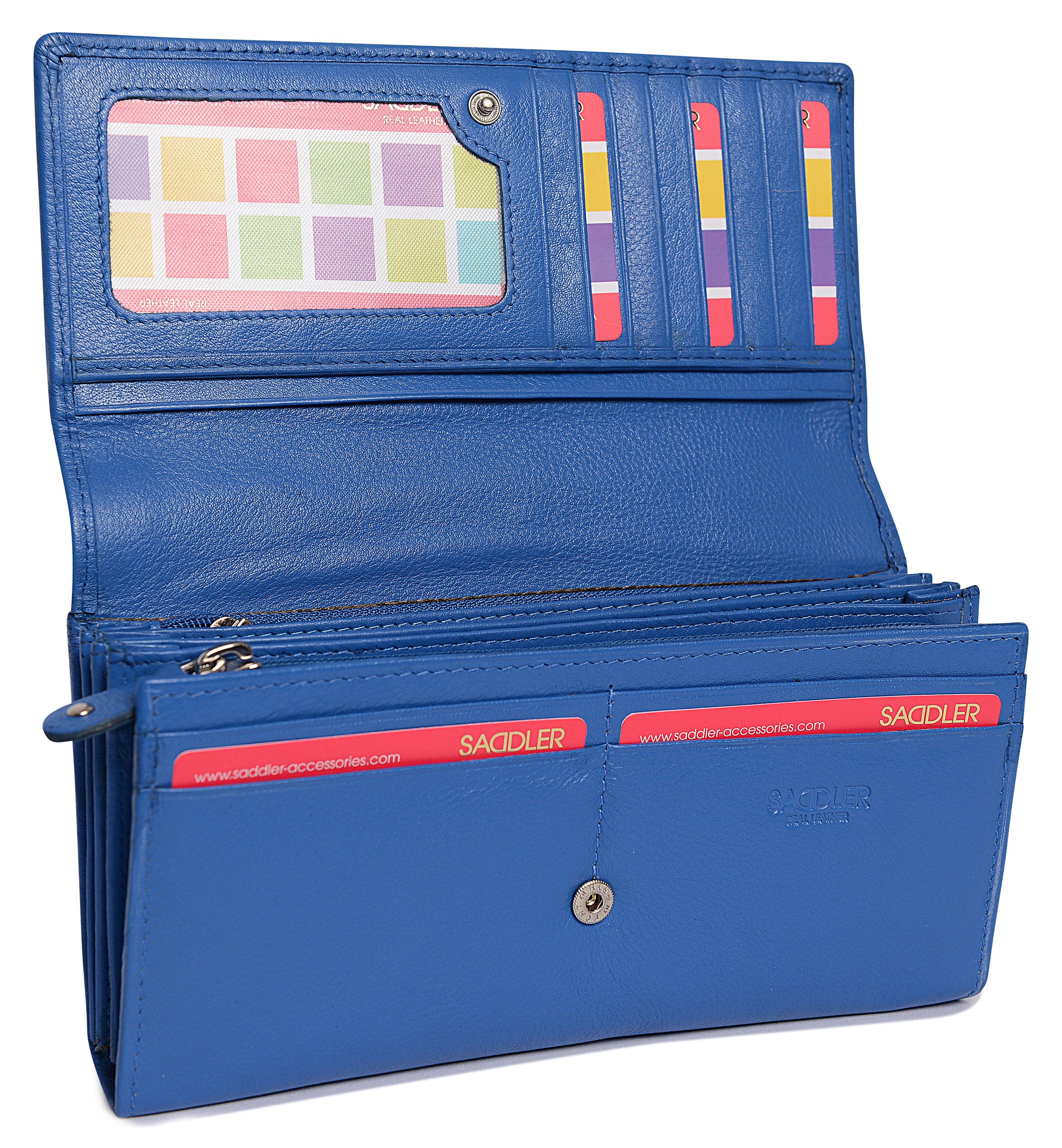 Large Leather Multi-Section Purse "Grace" – Handmade by Saddler | RFID Protected & Gift Boxed