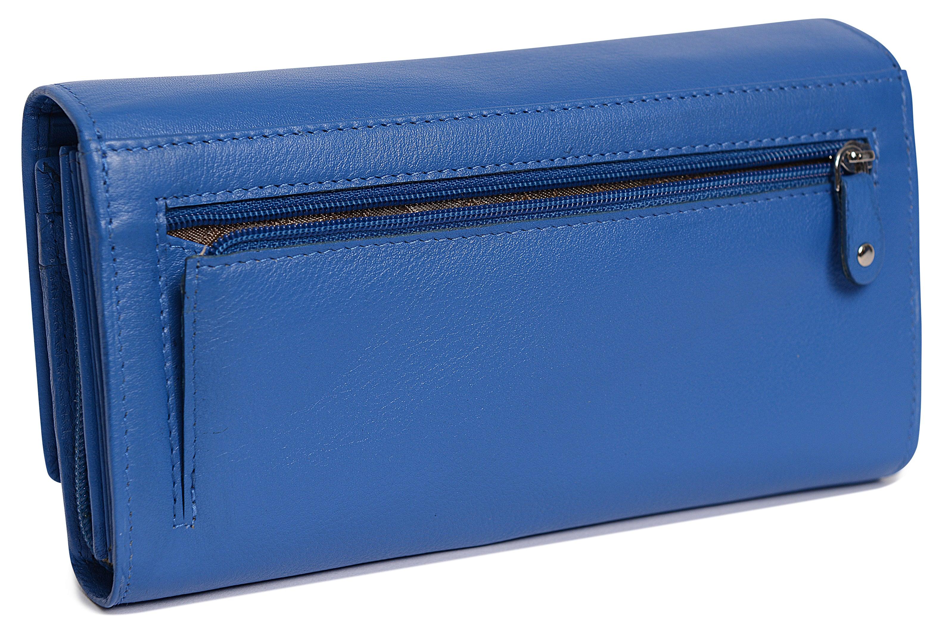 Large Leather Multi-Section Purse "Grace" – Handmade by Saddler | RFID Protected & Gift Boxed