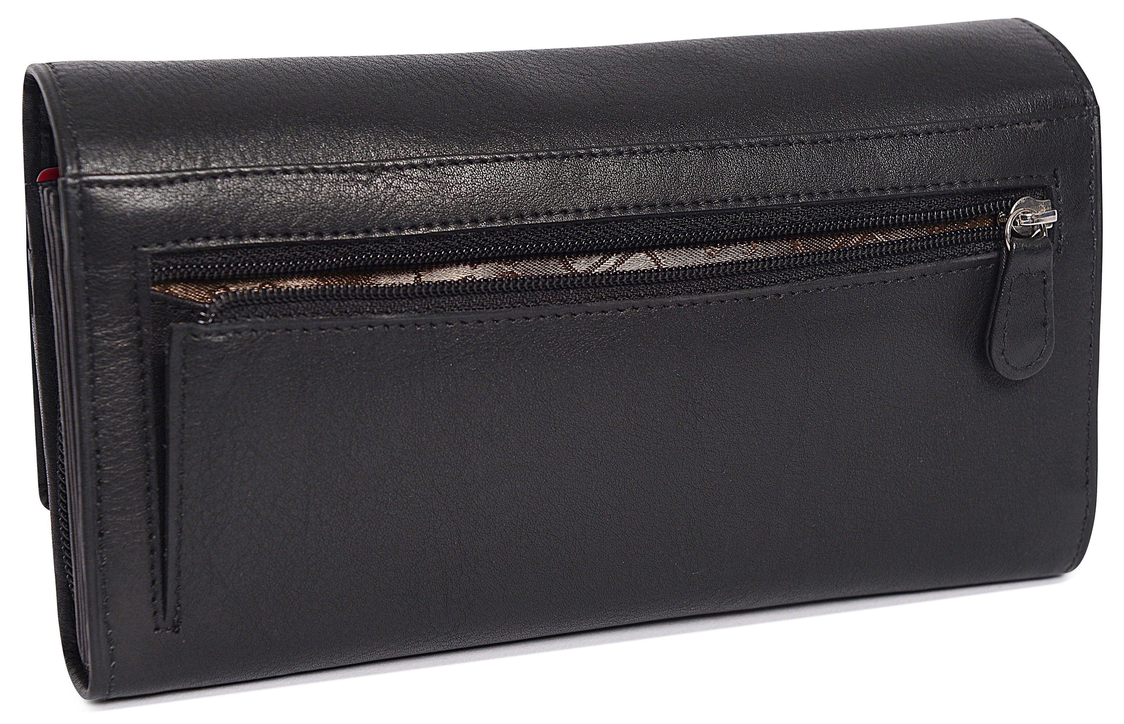 Large Leather Multi-Section Purse "Grace" – Handmade by Saddler | RFID Protected & Gift Boxed