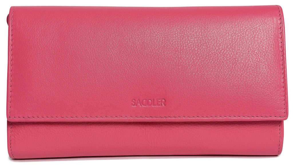 Large Leather Multi-Section Purse "Grace" – Handmade by Saddler | RFID Protected & Gift Boxed