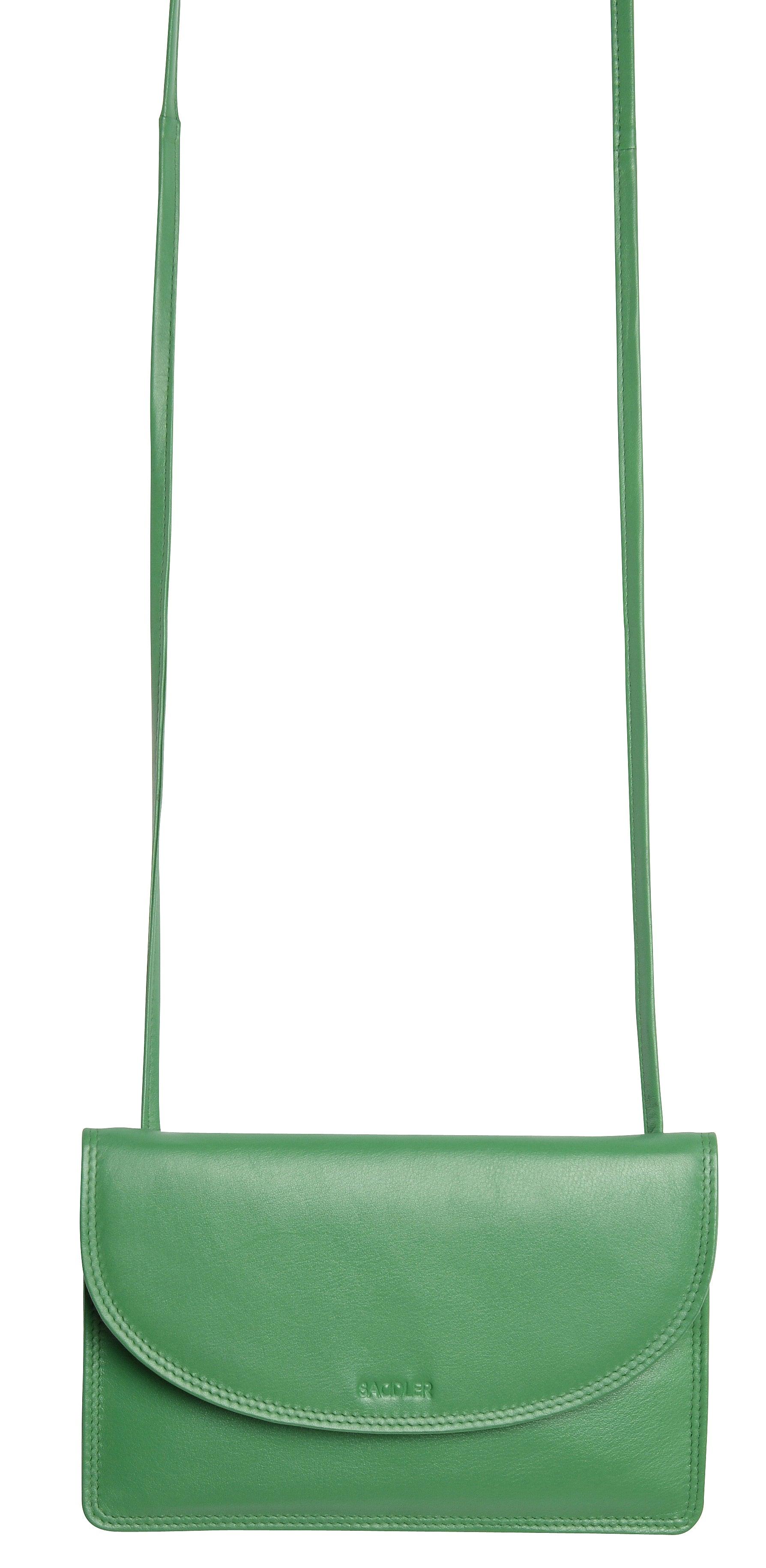 SADDLER ISABELLE Leather Slimline Crossbody Bag - Adjustable Strap, Multiple Pockets, Magnetic Closure - RFID Protected