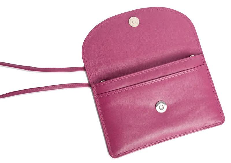 SADDLER ISABELLE Leather Slimline Crossbody Bag - Adjustable Strap, Multiple Pockets, Magnetic Closure - RFID Protected