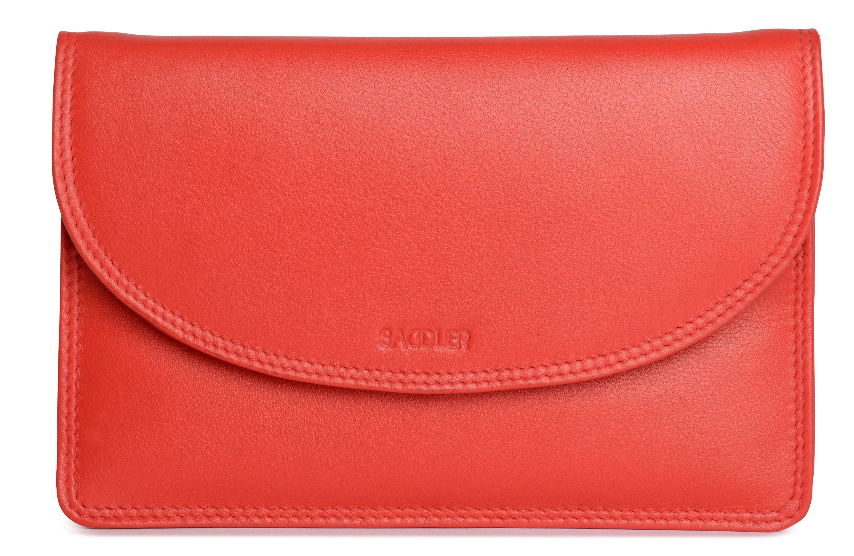 SADDLER ISABELLE Leather Slimline Crossbody Bag - Adjustable Strap, Multiple Pockets, Magnetic Closure - RFID Protected