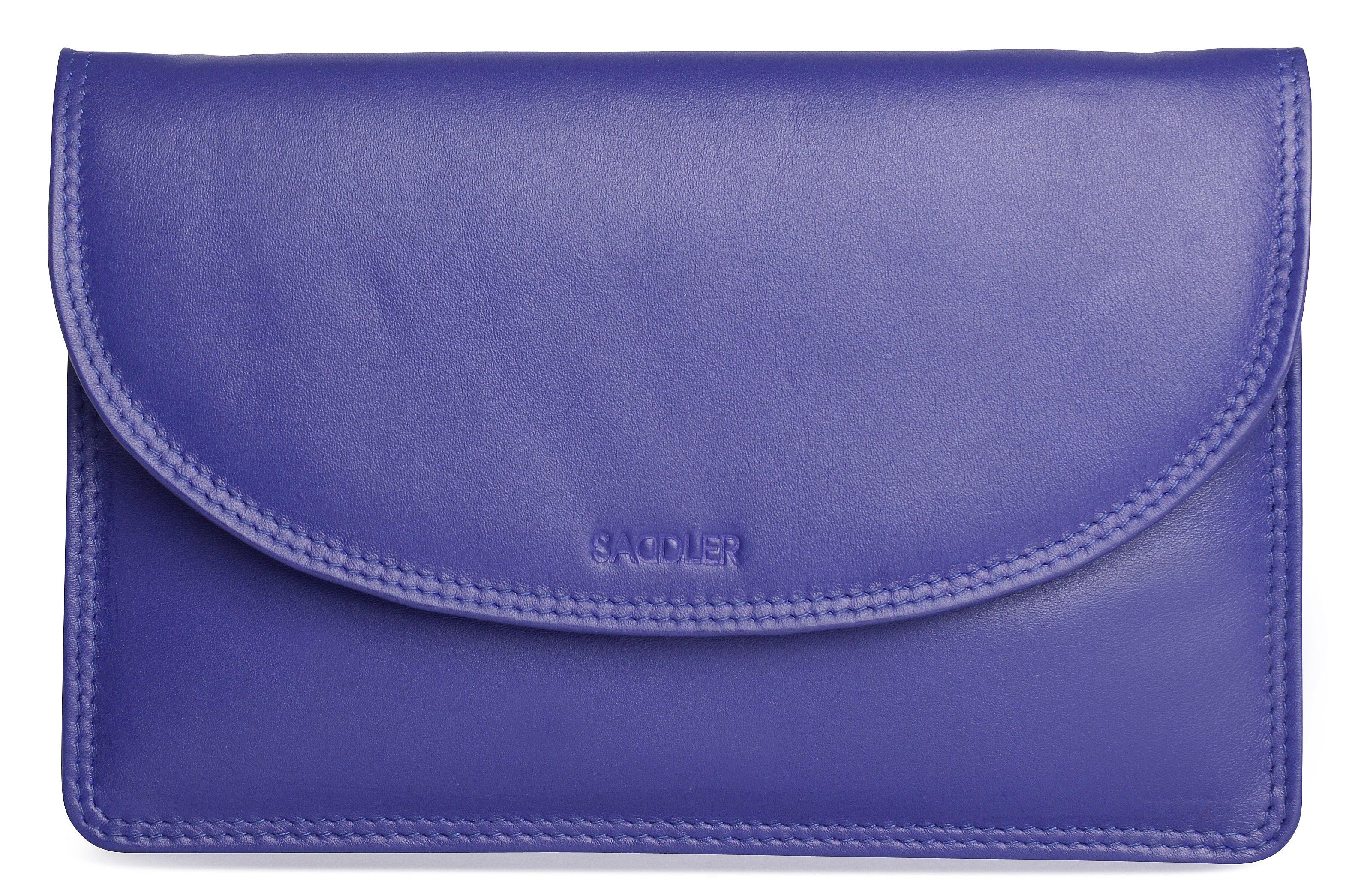 SADDLER ISABELLE Leather Slimline Crossbody Bag - Adjustable Strap, Multiple Pockets, Magnetic Closure - RFID Protected