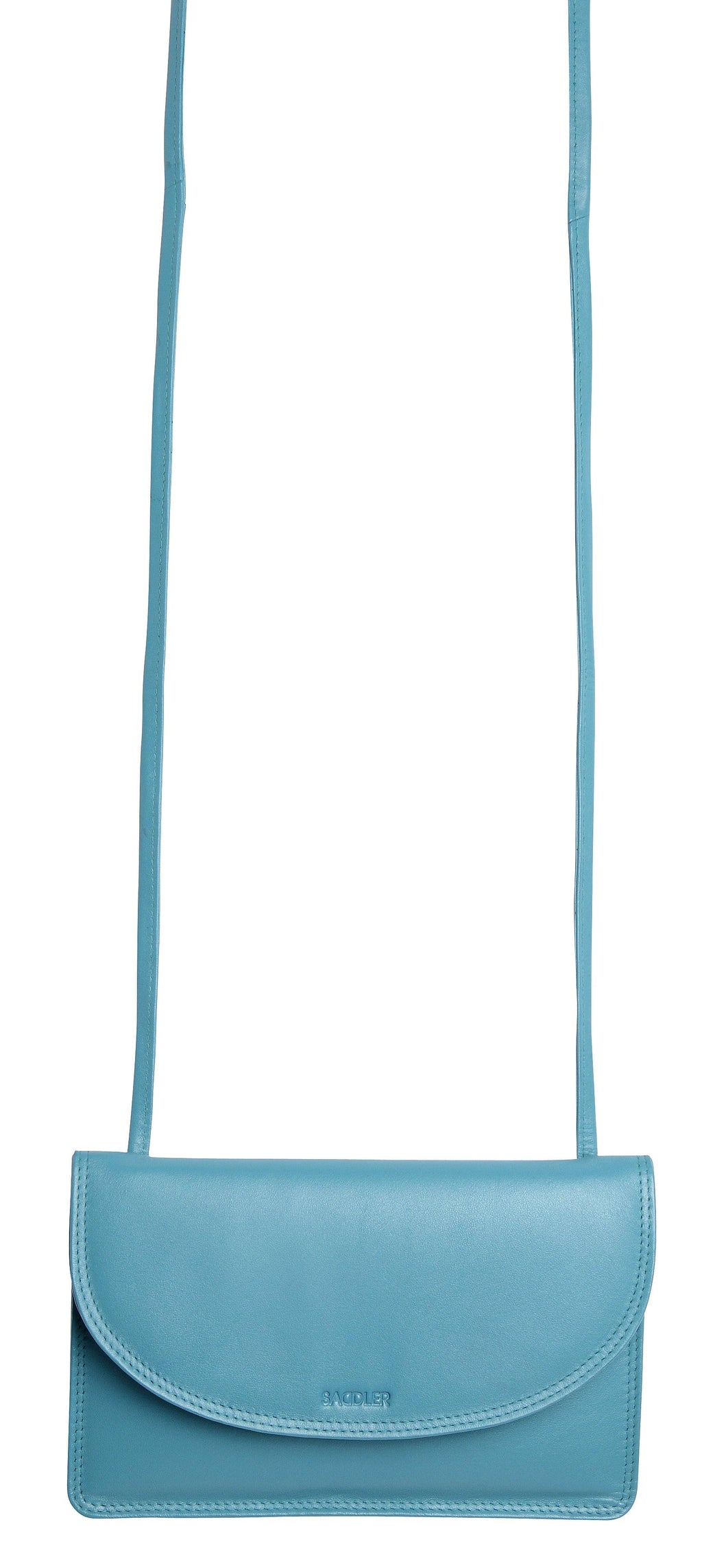 SADDLER ISABELLE Leather Slimline Crossbody Bag - Adjustable Strap, Multiple Pockets, Magnetic Closure - RFID Protected