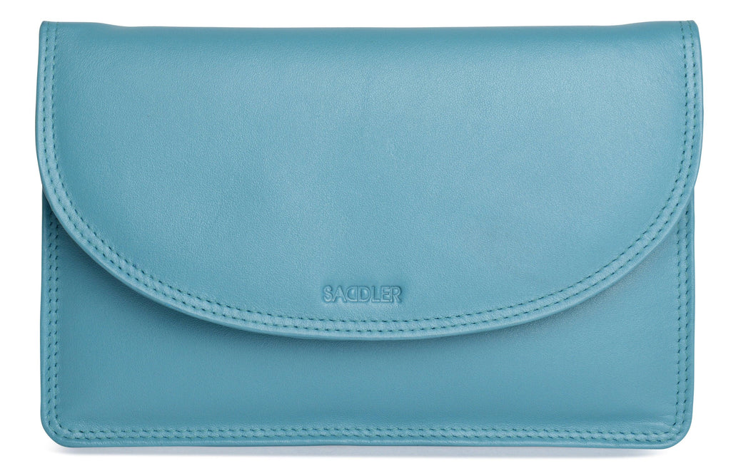 SADDLER ISABELLE Leather Slimline Crossbody Bag - Adjustable Strap, Multiple Pockets, Magnetic Closure - RFID Protected