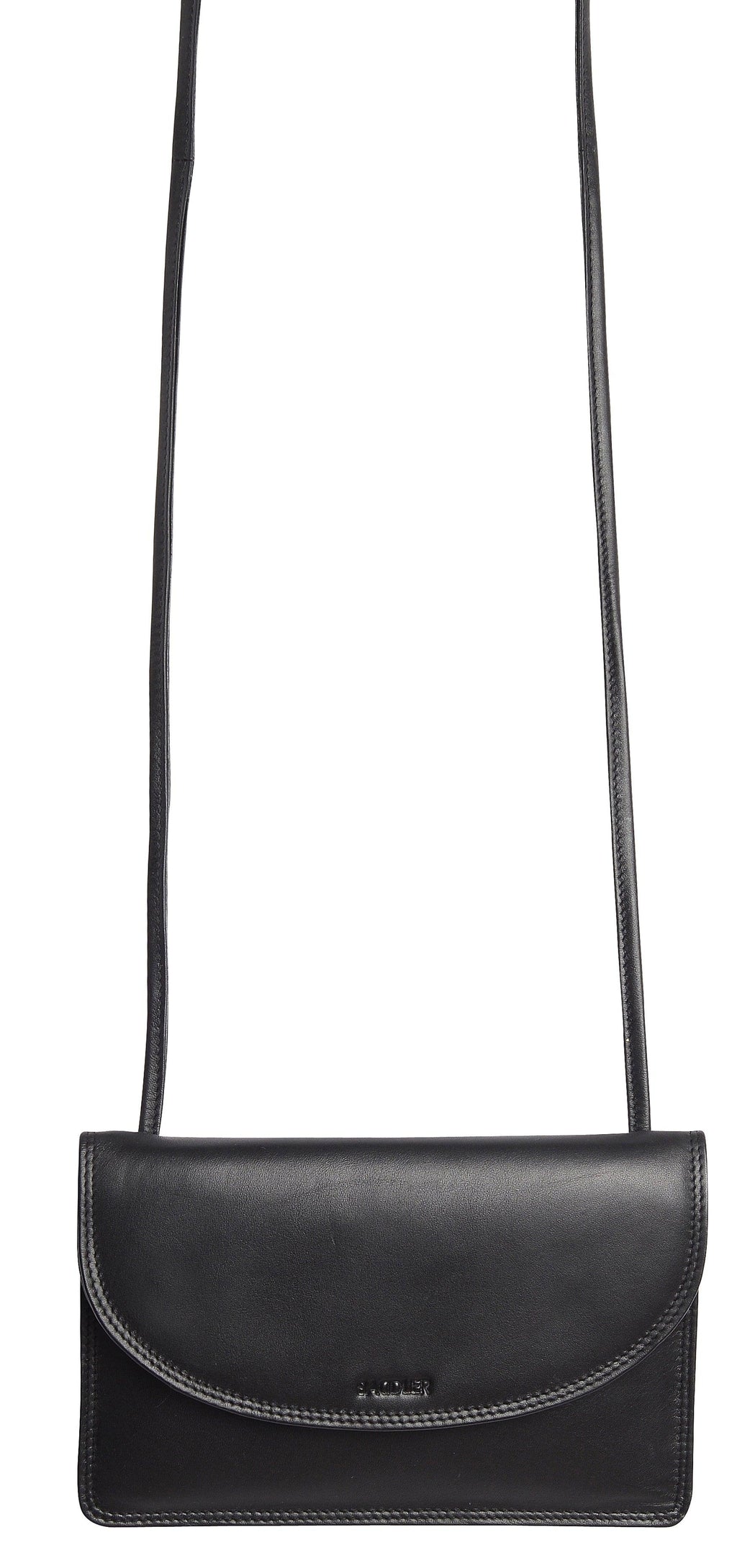 SADDLER ISABELLE Leather Slimline Crossbody Bag - Adjustable Strap, Multiple Pockets, Magnetic Closure - RFID Protected