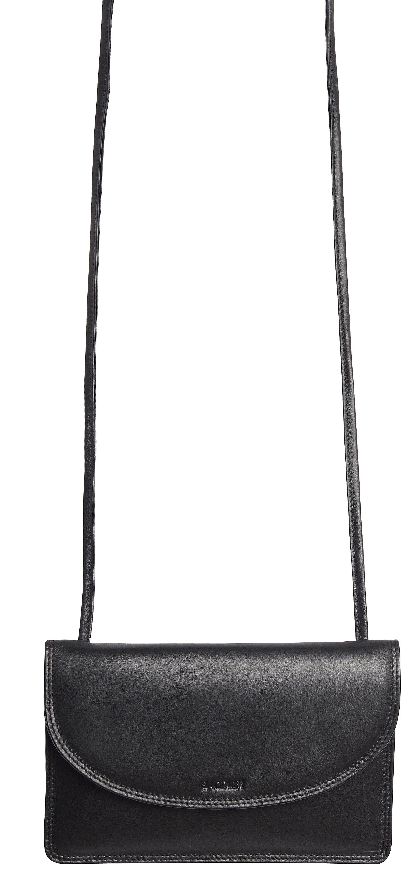 SADDLER ISABELLE Leather Slimline Crossbody Bag - Adjustable Strap, Multiple Pockets, Magnetic Closure - RFID Protected