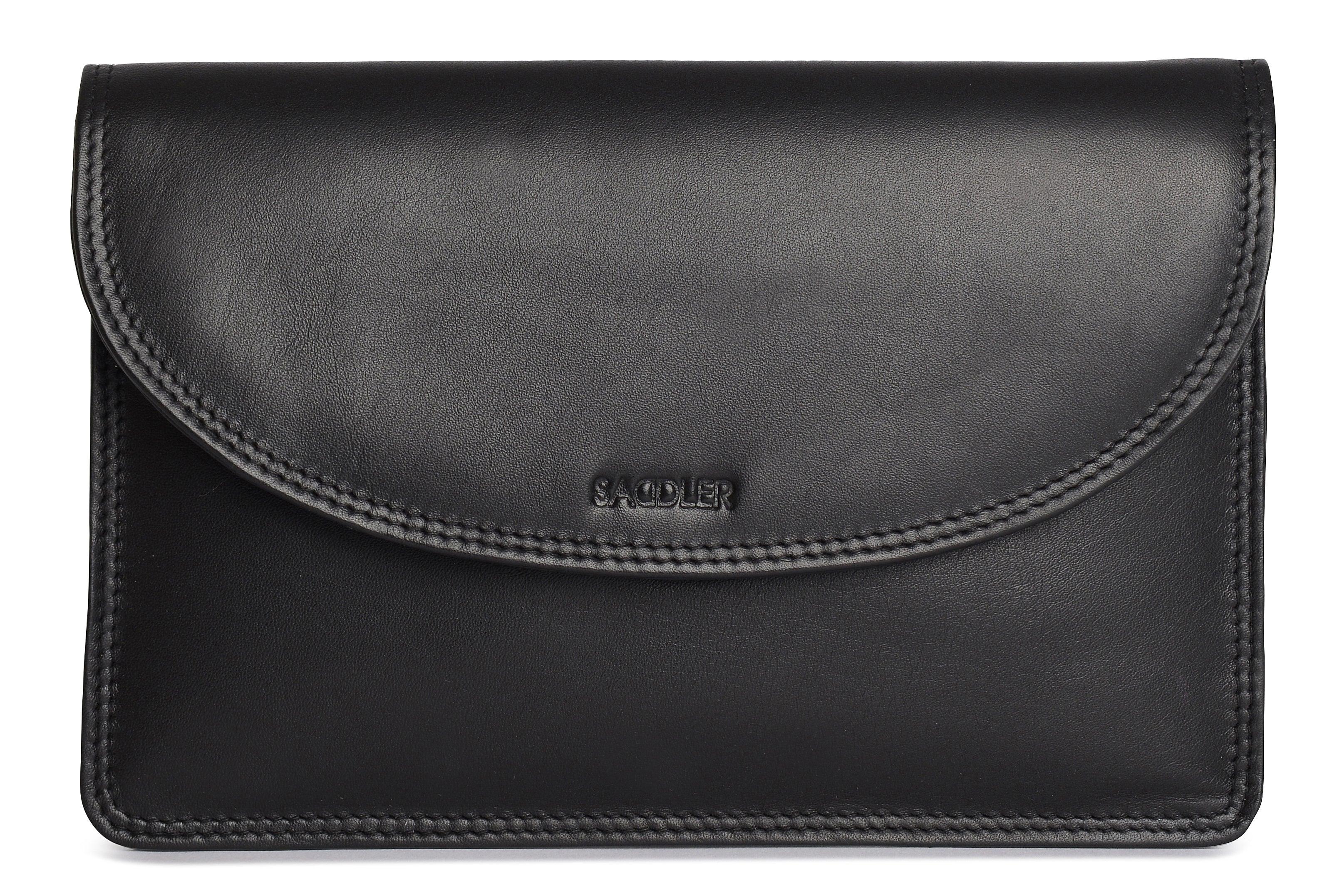 SADDLER ISABELLE Leather Slimline Crossbody Bag - Adjustable Strap, Multiple Pockets, Magnetic Closure - RFID Protected