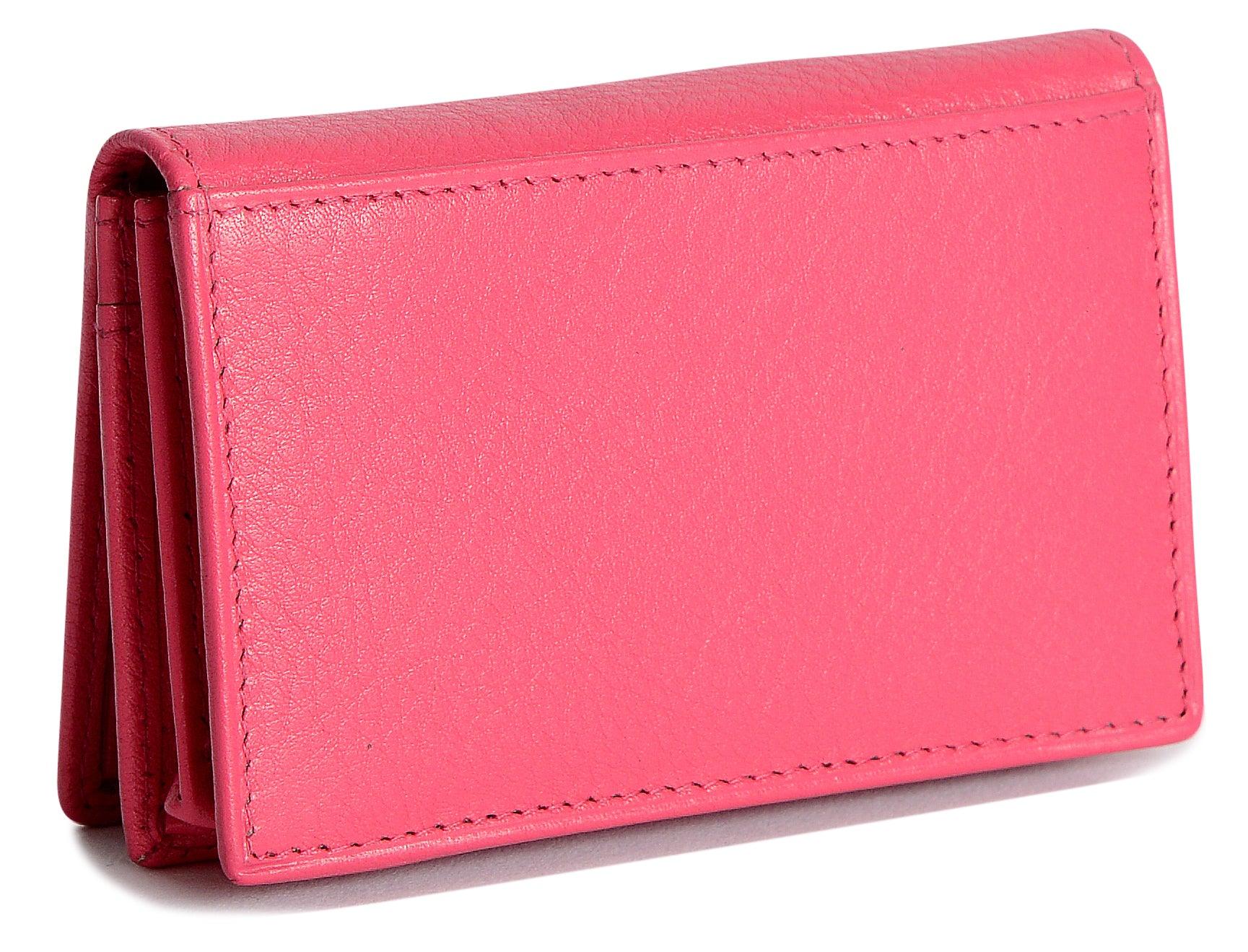 SADDLER JESSICA Leather Credit Card Holder with RFID Protection - 2 Sections and ID Window
