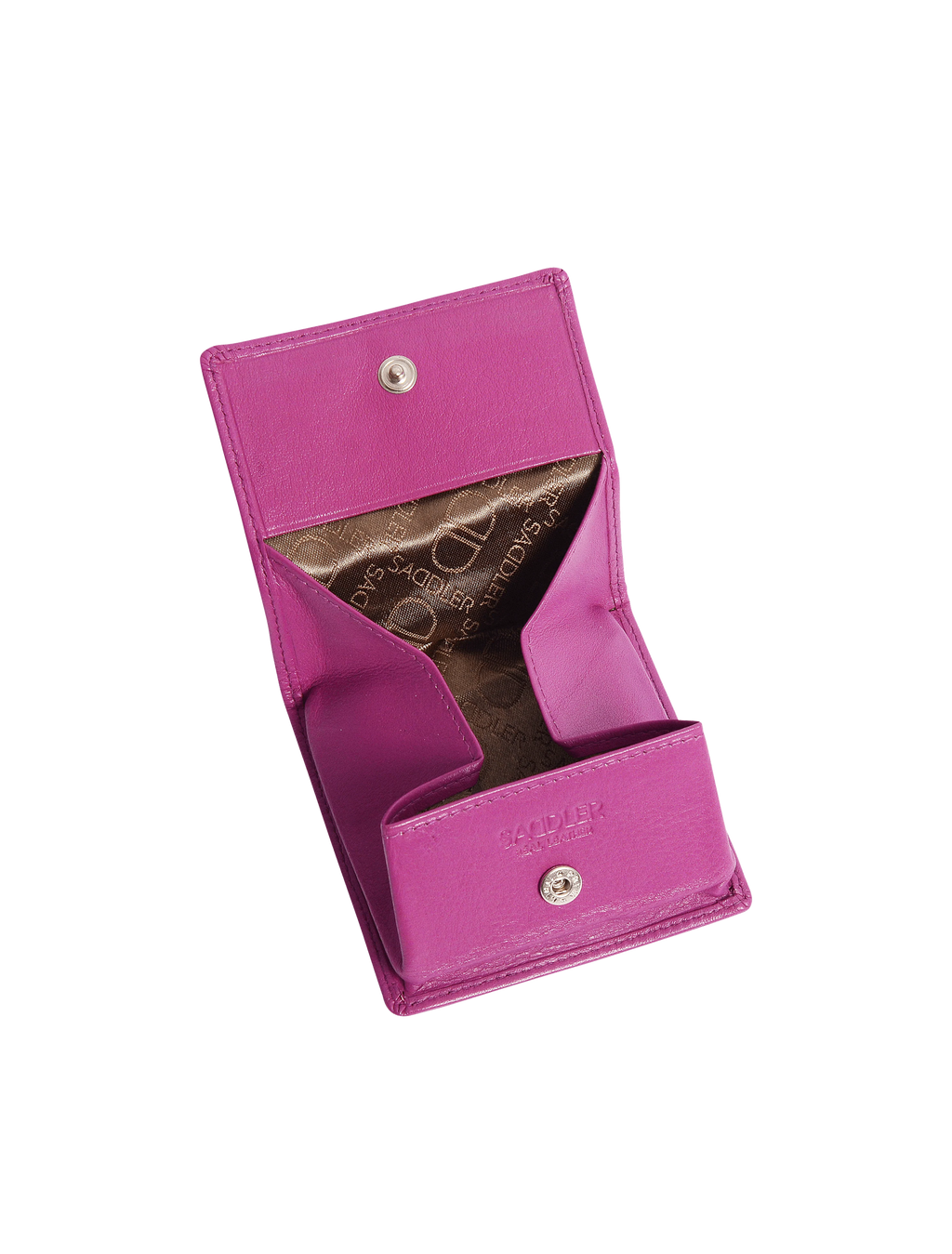 SADDLER POPPY Leather Square Mini Tray Purse