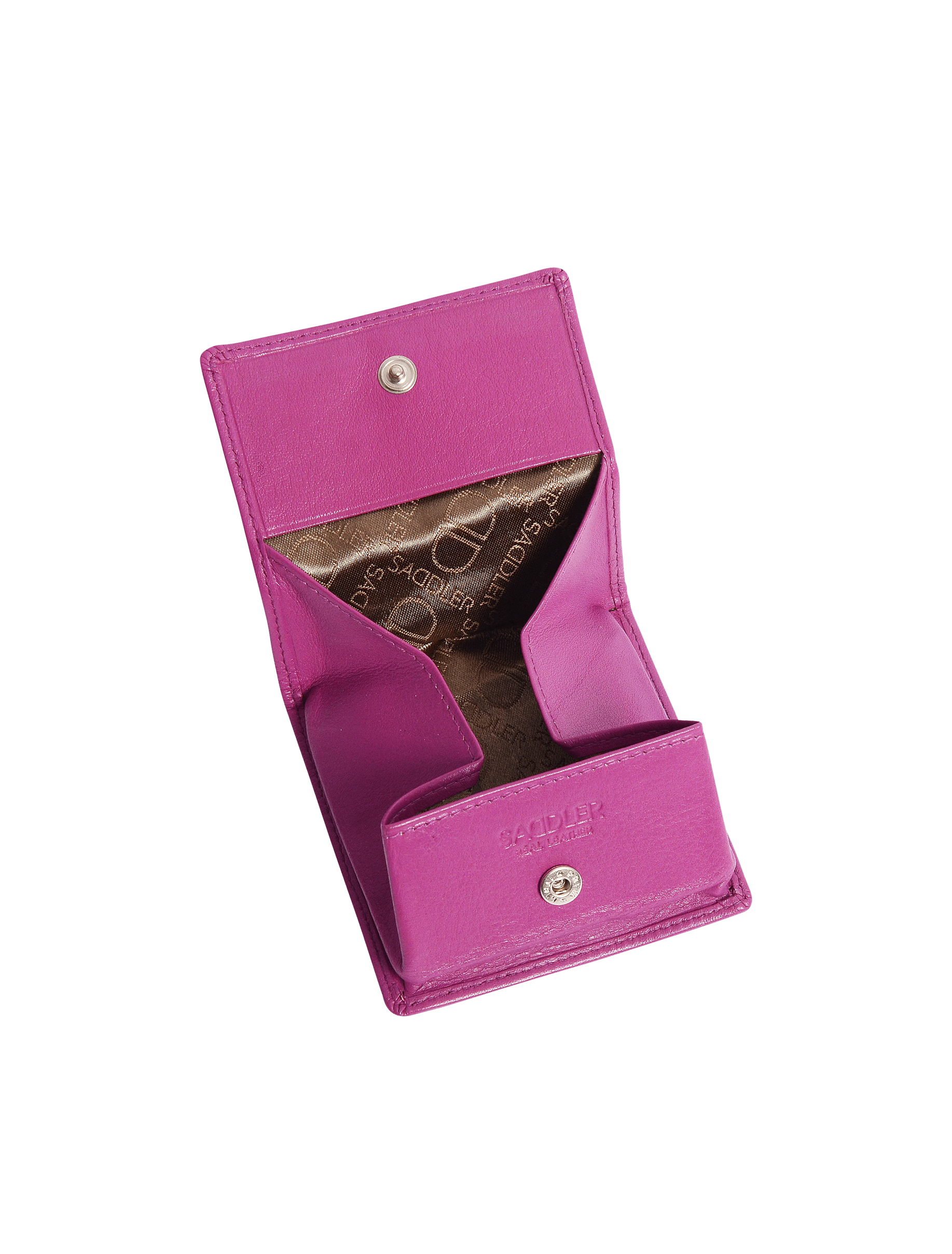 SADDLER POPPY Leather Square Mini Tray Purse