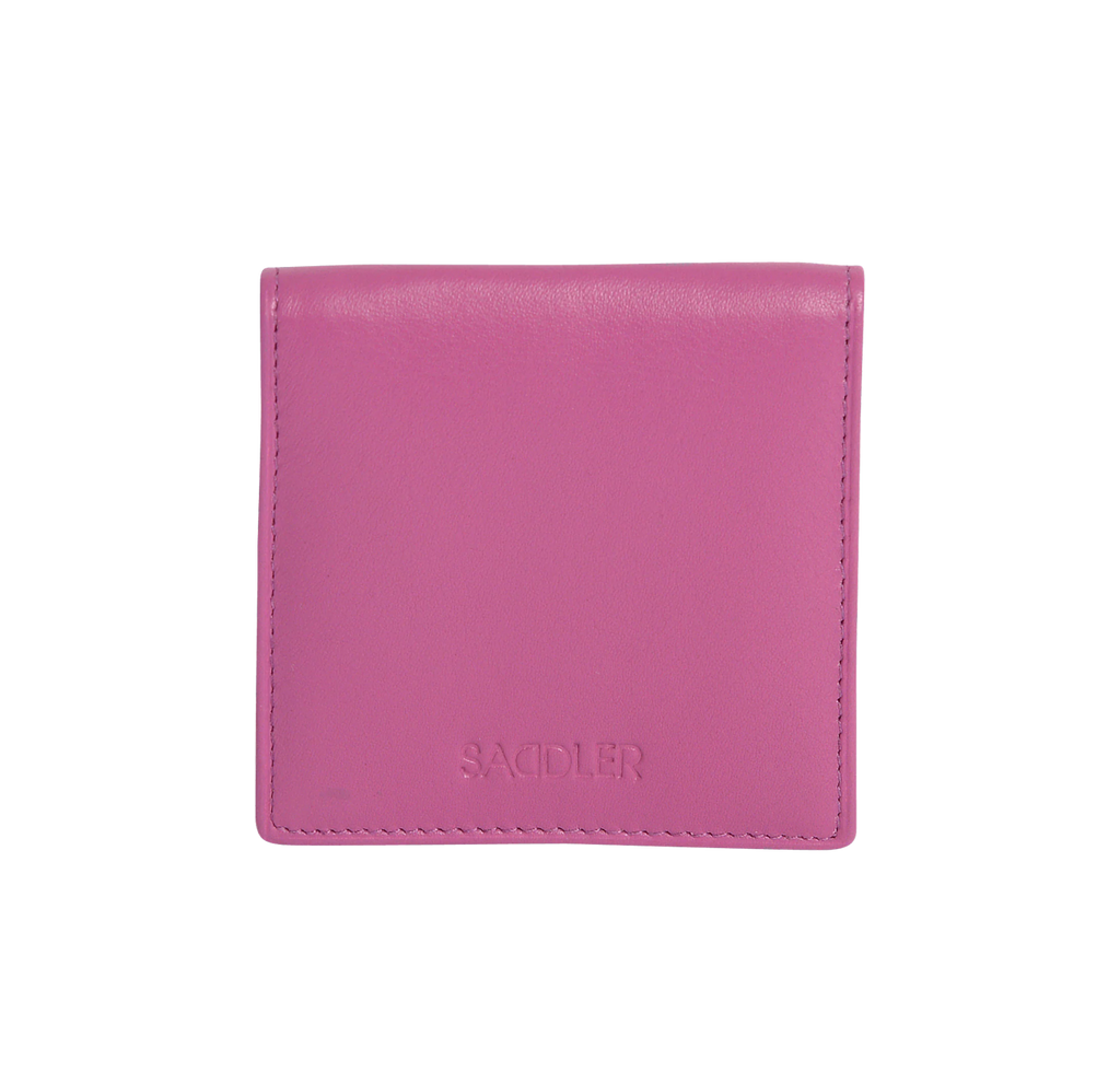 SADDLER POPPY Leather Square Mini Tray Purse