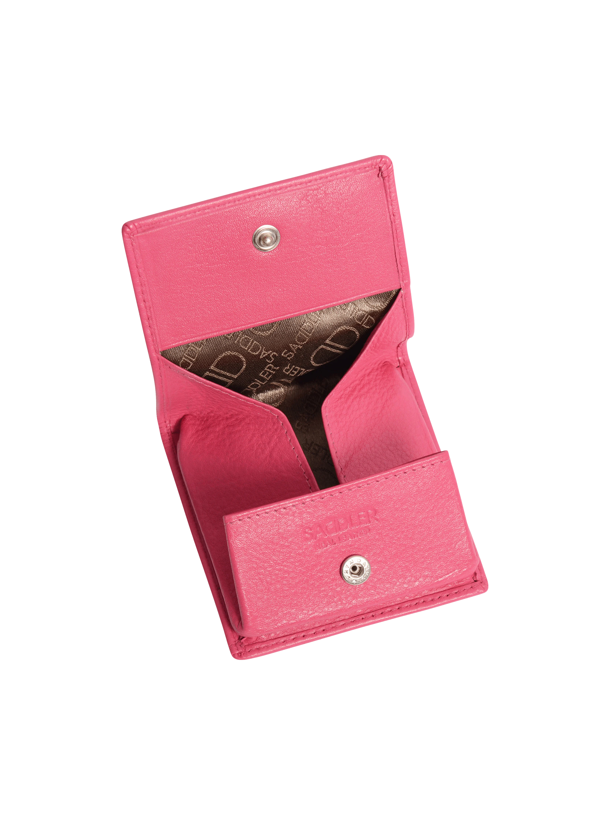 SADDLER POPPY Leather Square Mini Tray Purse