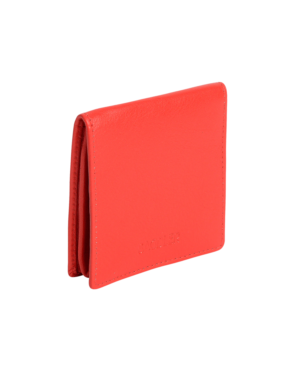 SADDLER POPPY Leather Square Mini Tray Purse