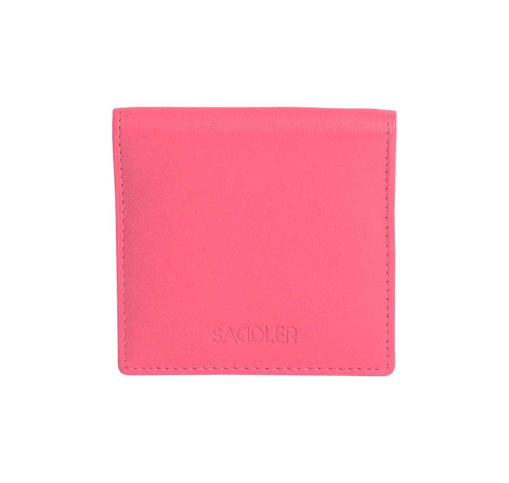 SADDLER POPPY Leather Square Mini Tray Purse