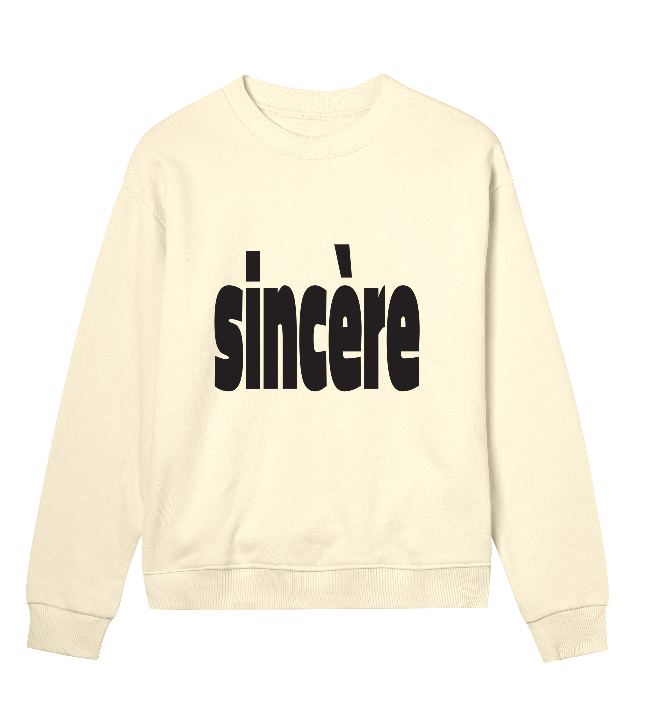 Sincère Womens Sweatshirt Black Type