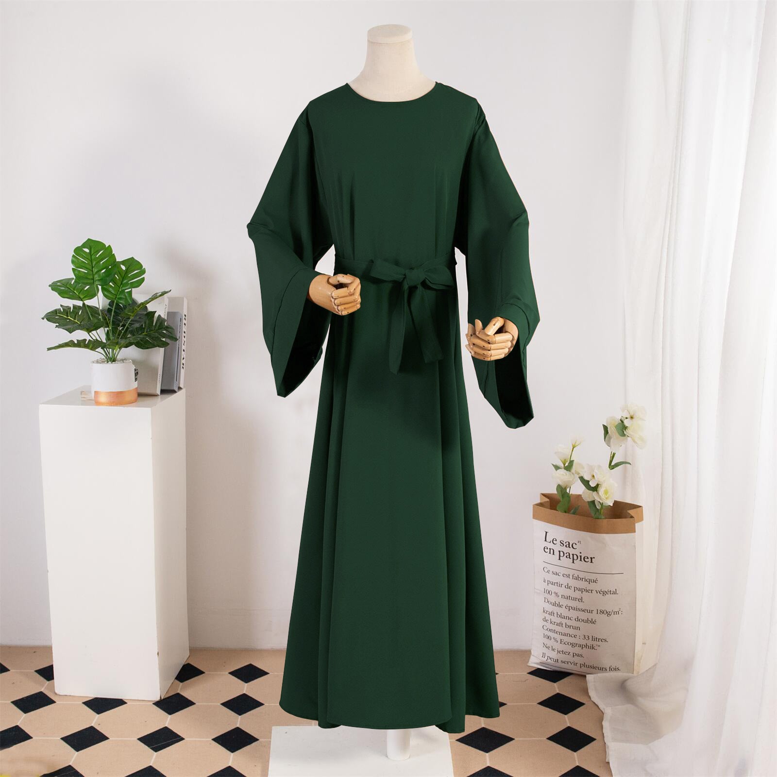 Solid Colour Casual Robe