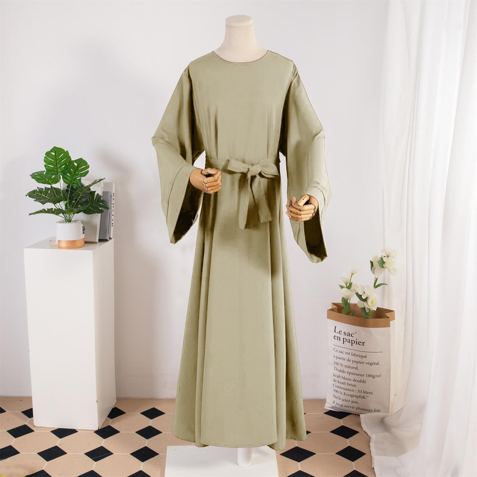 Solid Colour Casual Robe