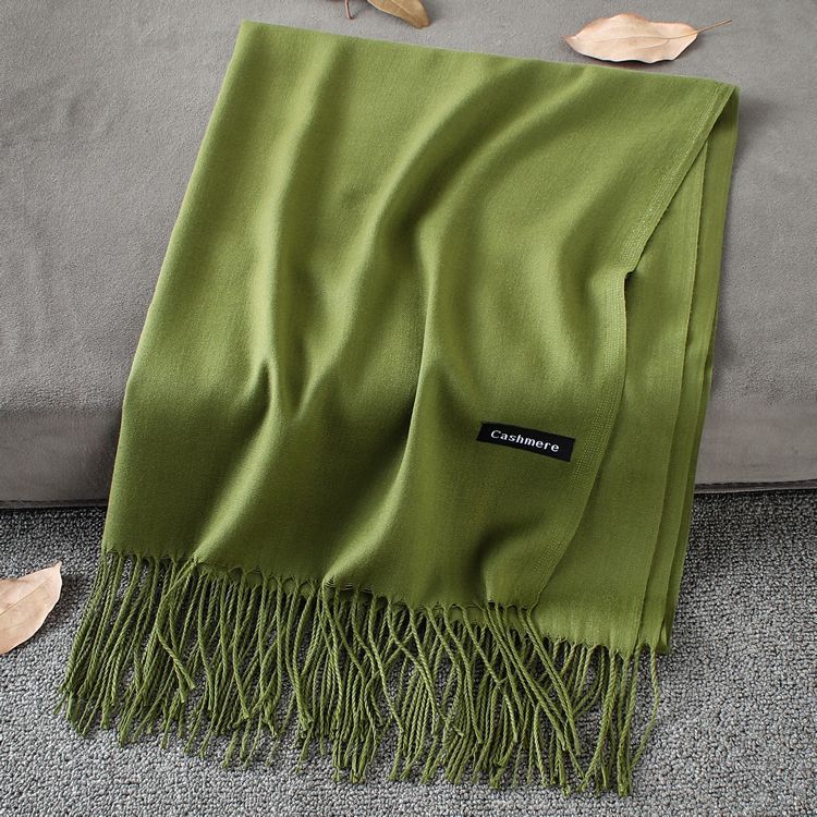 Solid Colour Premium Tassel Scarf