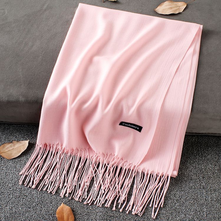 Solid Colour Premium Tassel Scarf
