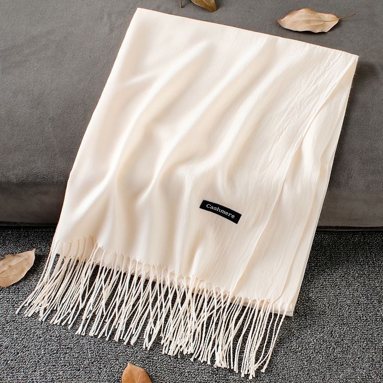 Solid Colour Premium Tassel Scarf